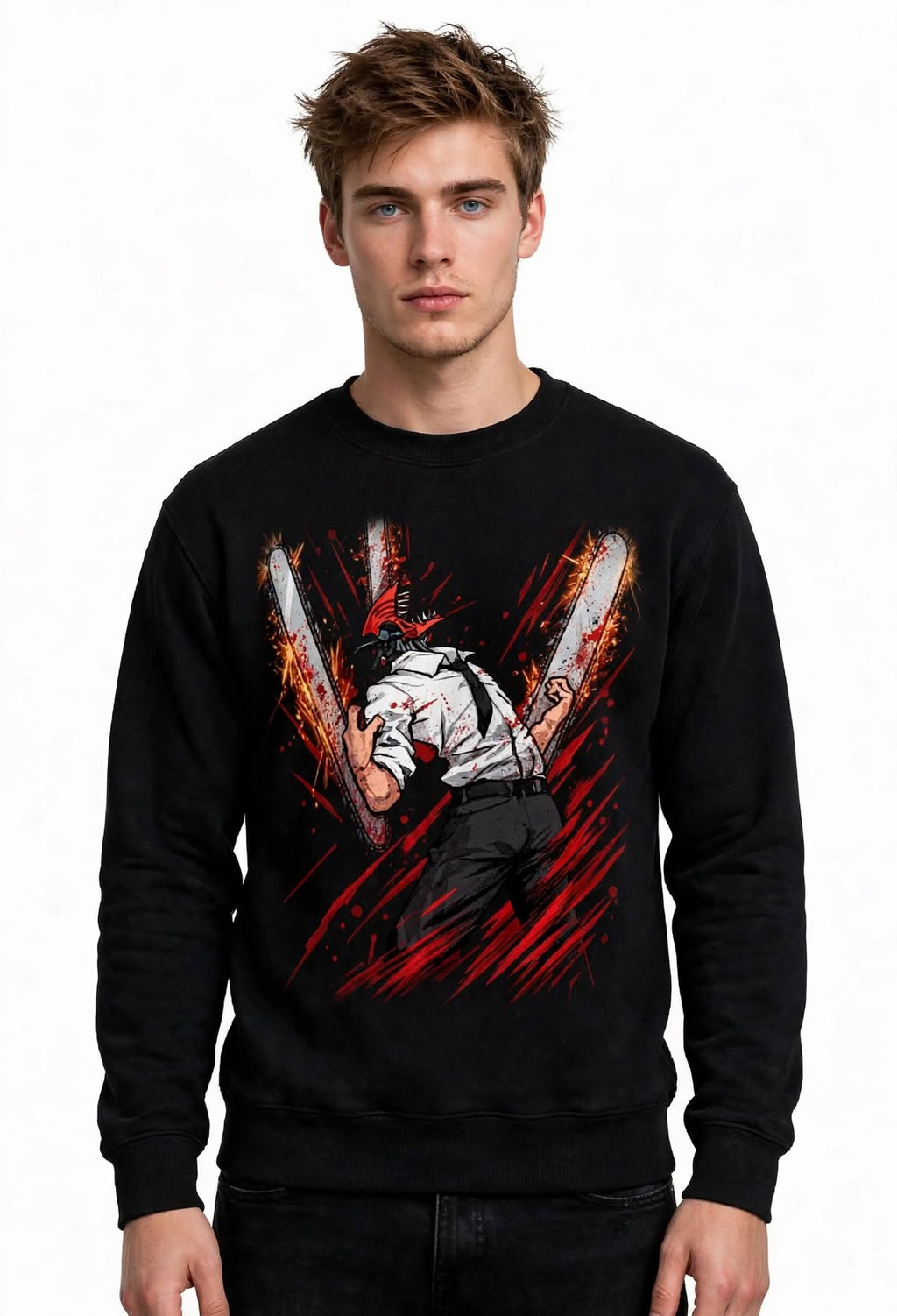 Chainsaw Man Graphic Sweatshirt | 350 GSM | 100% Cotton
