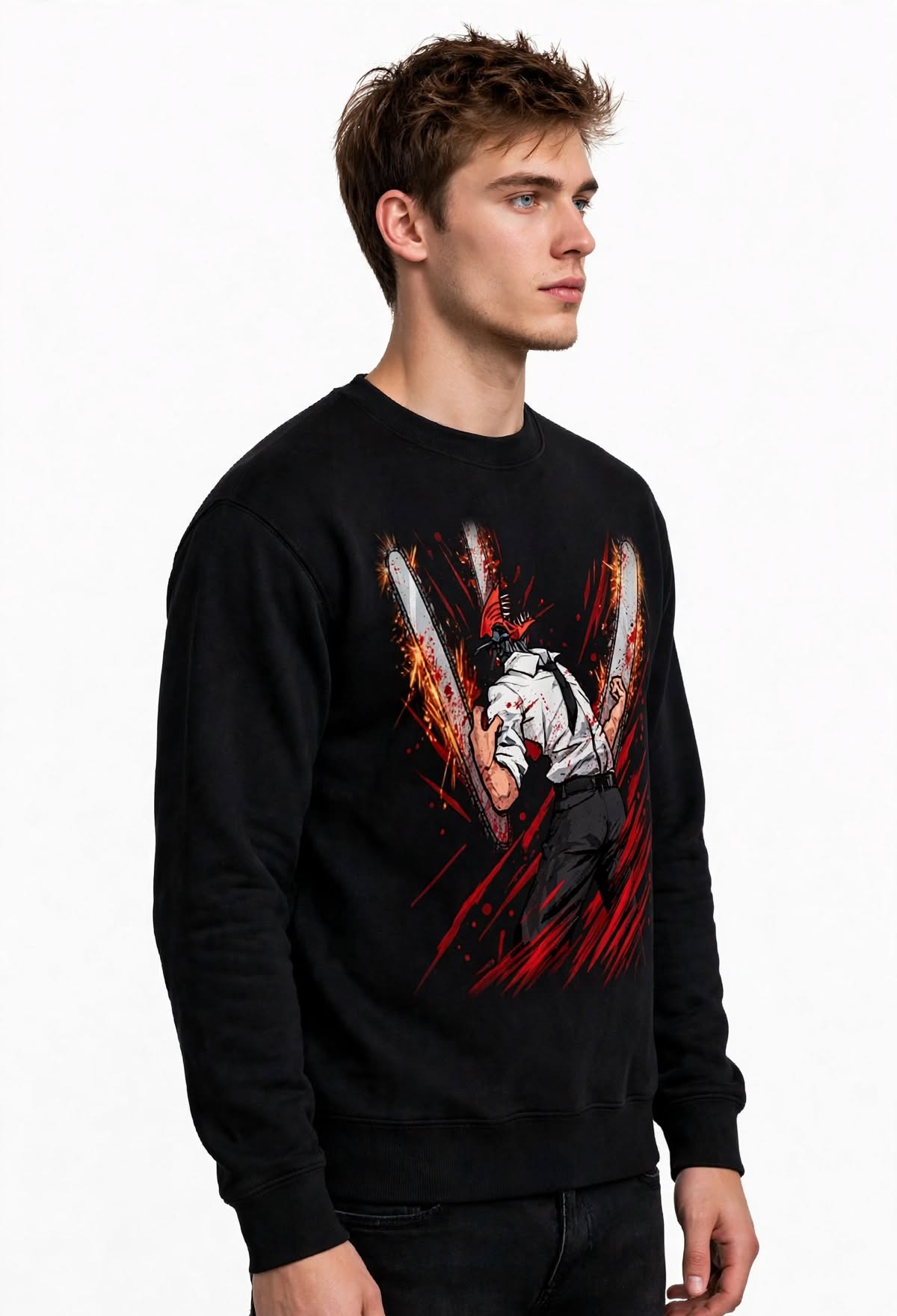 Chainsaw Man Graphic Sweatshirt | 350 GSM | 100% Cotton