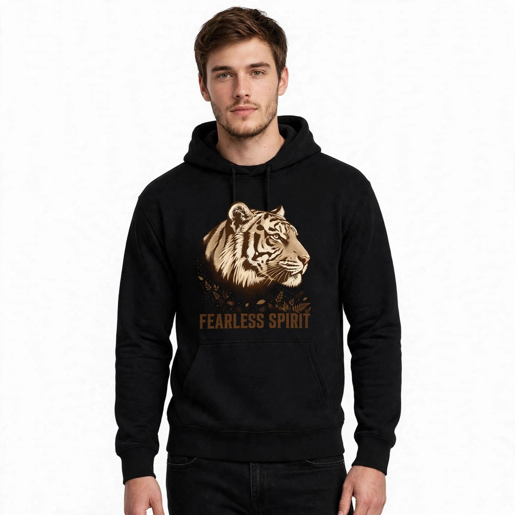 Fearless Spirit Tiger Graphic Hoodie | 350 GSM | 100% Cotton
