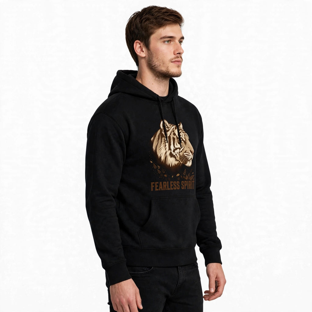 Fearless Spirit Tiger Graphic Hoodie | 350 GSM | 100% Cotton