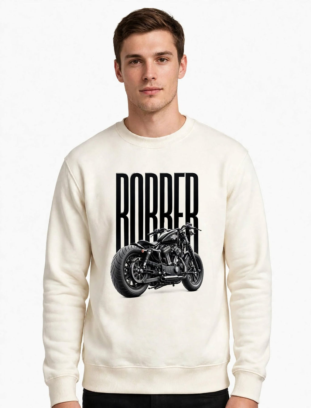 Biker Graphic Sweatshirt | 350 GSM | 100% Cotton