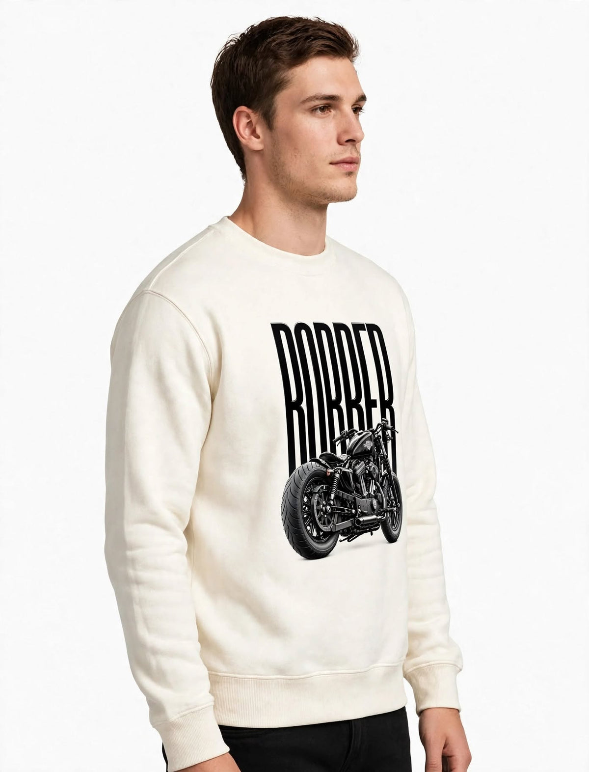 Biker Graphic Sweatshirt | 350 GSM | 100% Cotton