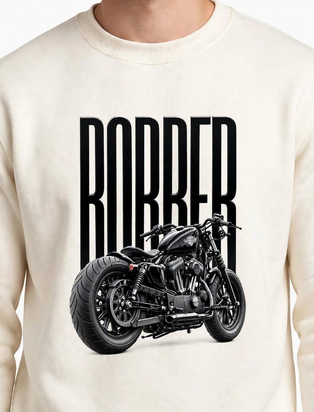 Biker Graphic Sweatshirt | 350 GSM | 100% Cotton