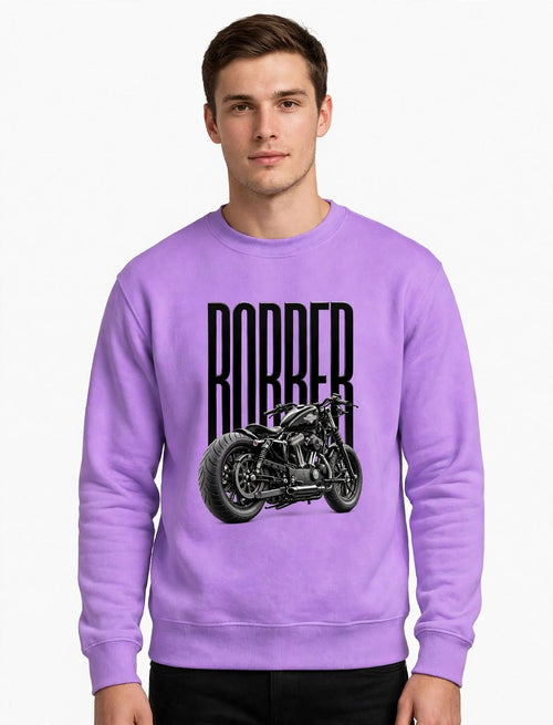 Biker Graphic Sweatshirt | 350 GSM | 100% Cotton