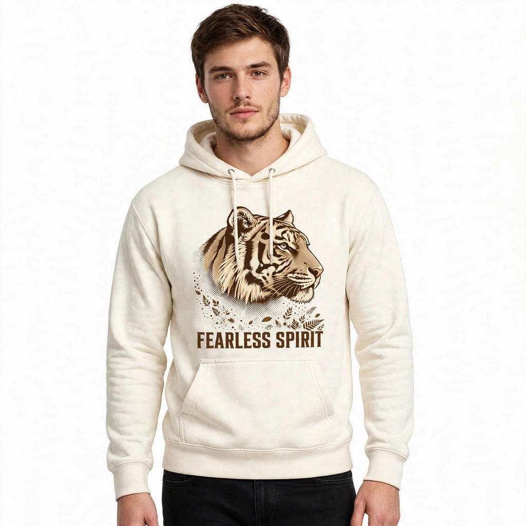 Fearless Spirit Tiger Graphic Hoodie | 350 GSM | 100% Cotton