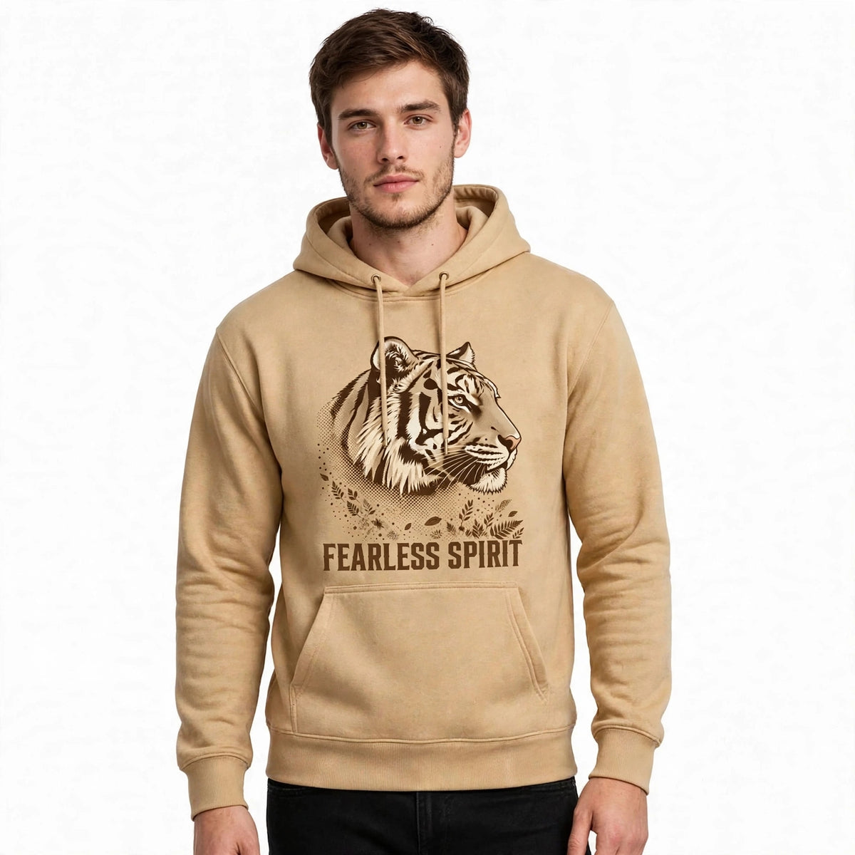 Fearless Spirit Tiger Graphic Hoodie | 350 GSM | 100% Cotton