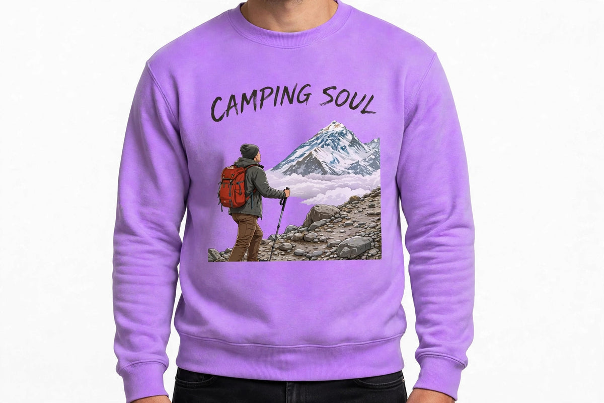 Camping Soul Graphic Sweatshirt | 350 GSM | 100% Cotton