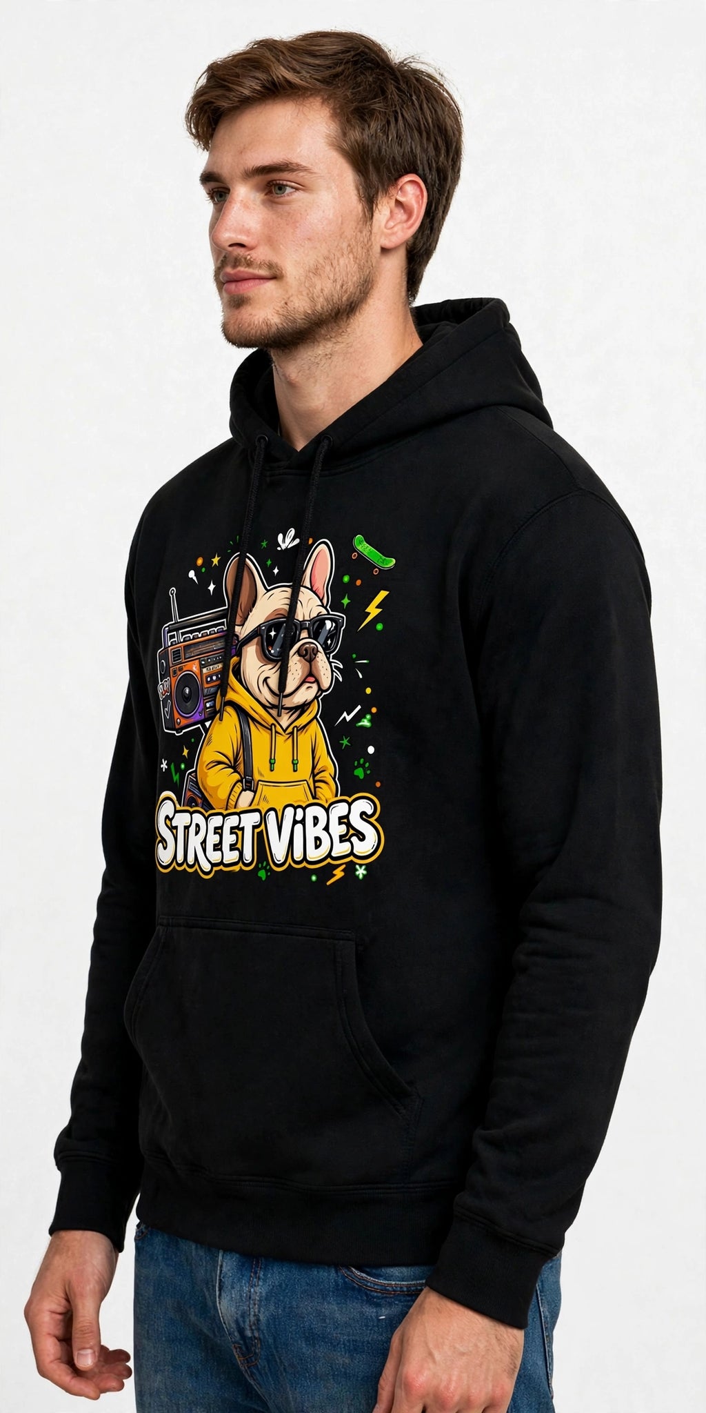 Street Vibes Graphic Hoodie | 350 GSM | 100% Cotton
