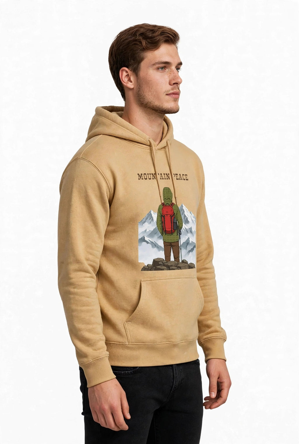 Mountain Peace Graphic Hoodie | 350 GSM | 100% Cotton