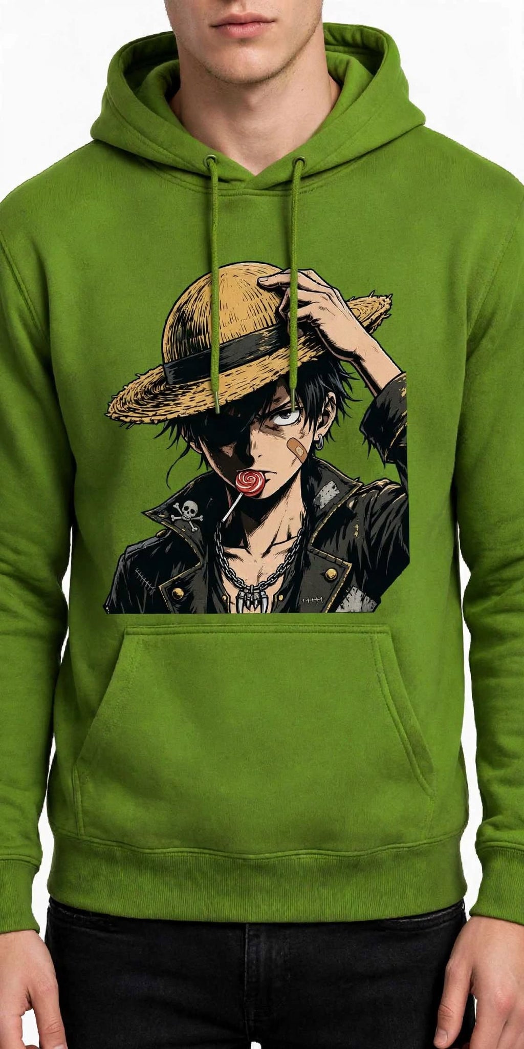 Straw Hat Anime Graphic Hoodie | 350 GSM | 100% Cotton