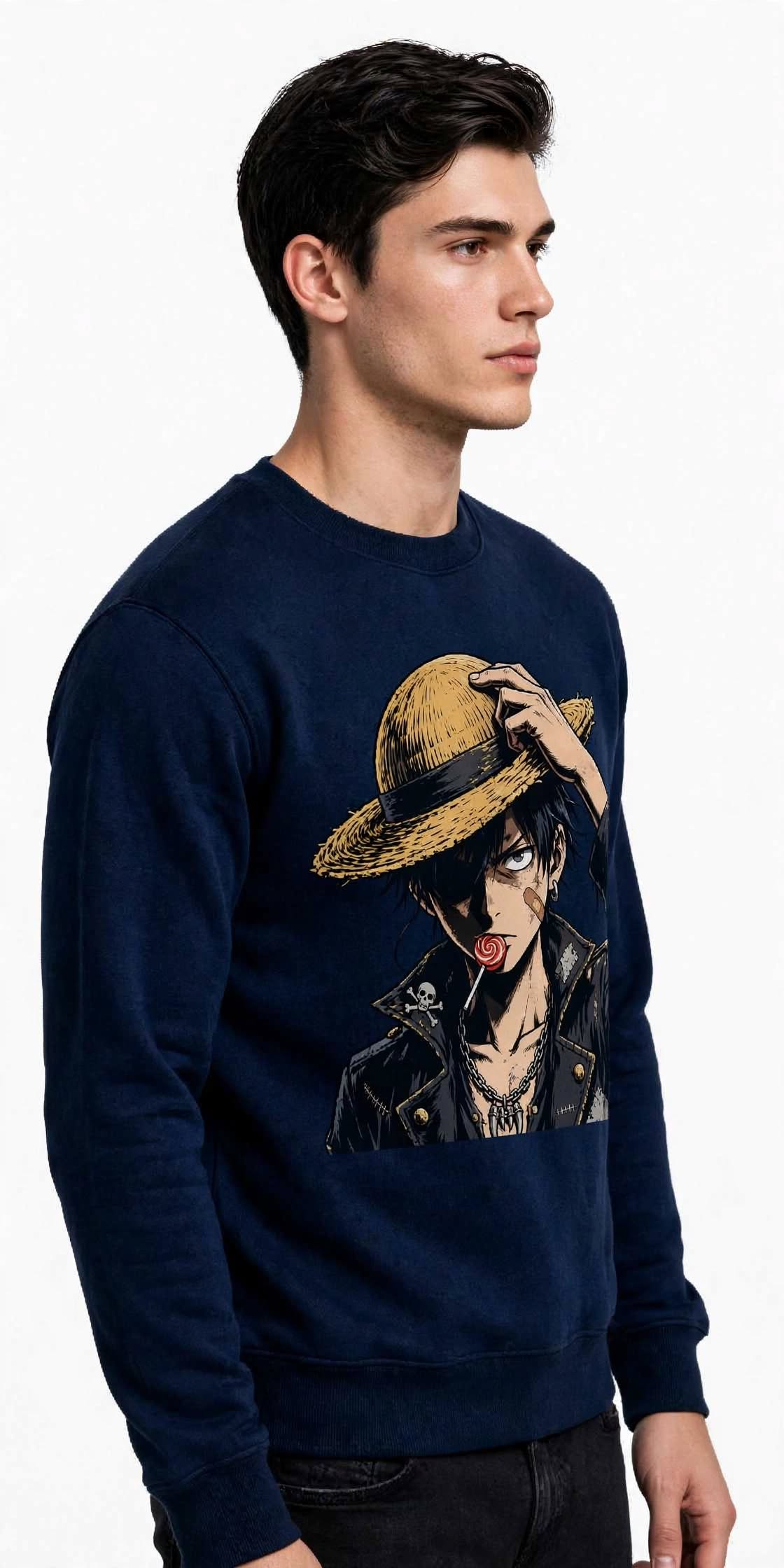Hat Design Graphic Sweatshirt | 350 GSM | 100% Cotton