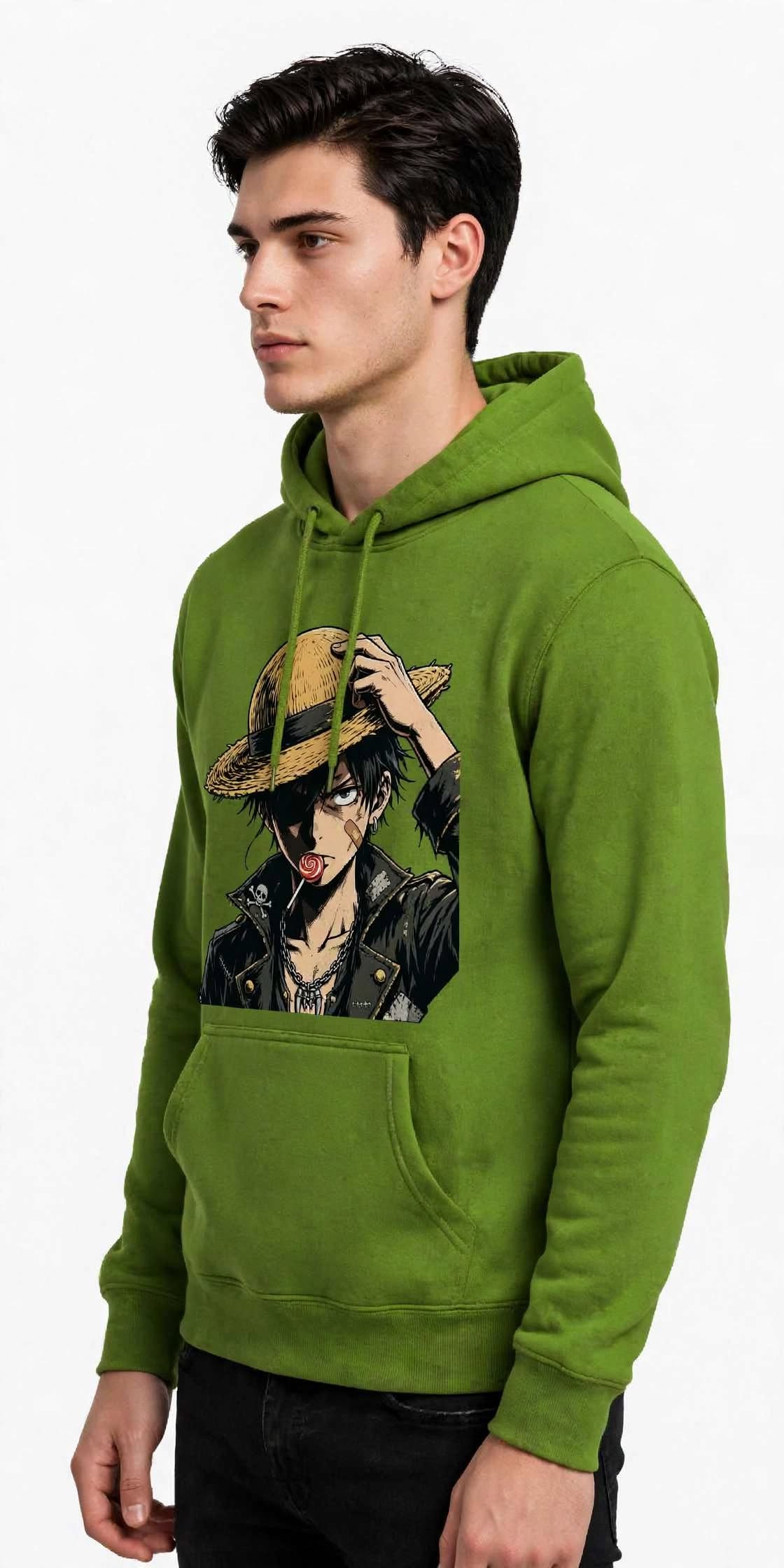 Straw Hat Anime Graphic Hoodie | 350 GSM | 100% Cotton