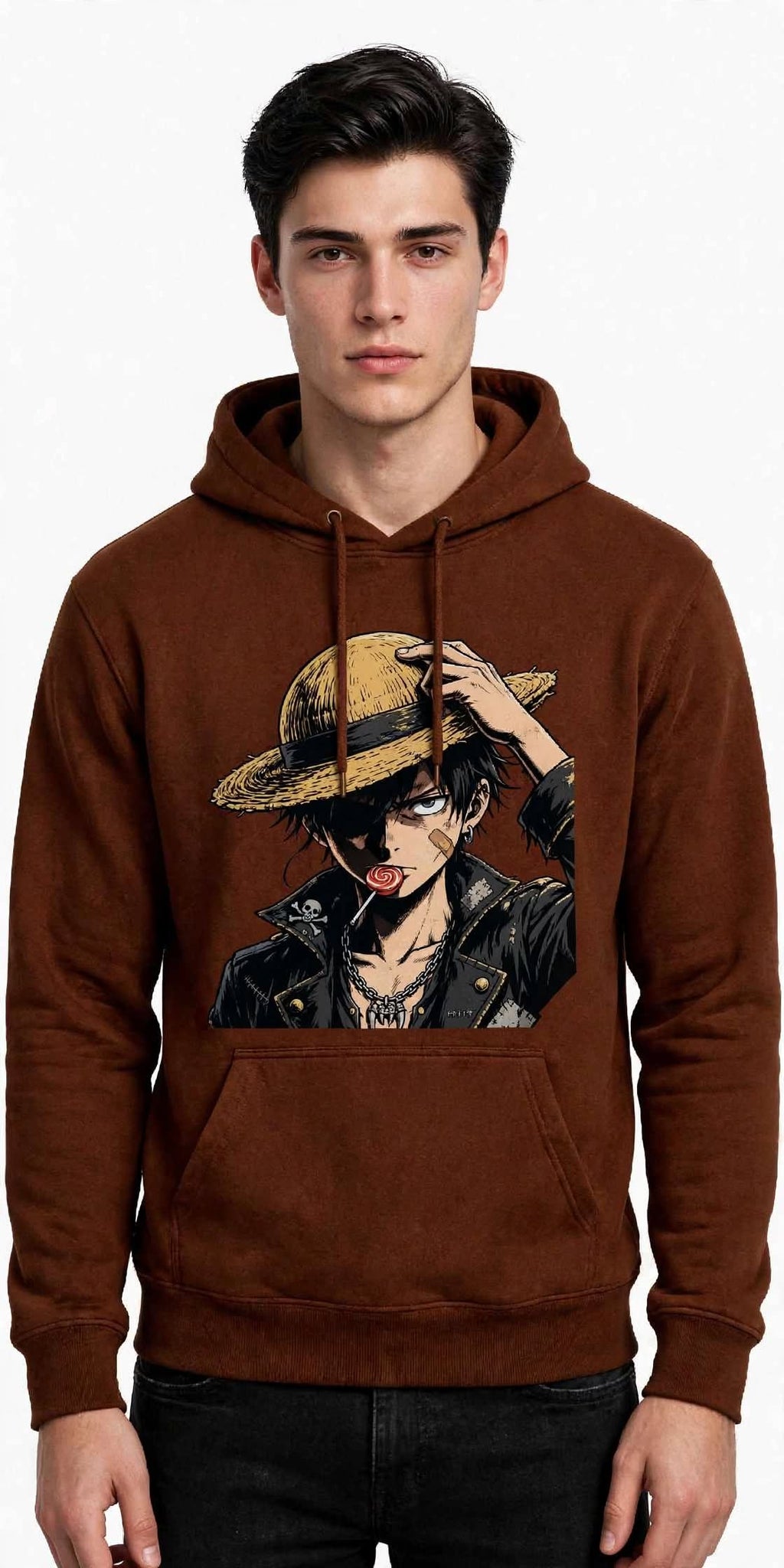Straw Hat Anime Graphic Hoodie | 350 GSM | 100% Cotton