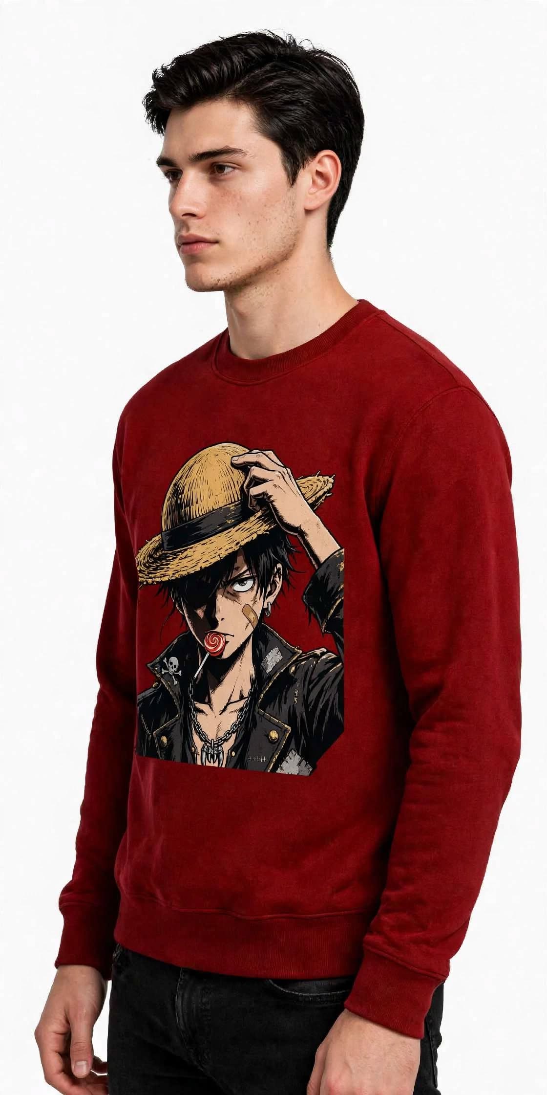 Hat Design Graphic Sweatshirt | 350 GSM | 100% Cotton