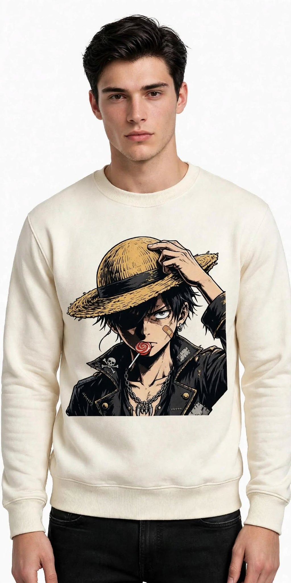 Hat Design Graphic Sweatshirt | 350 GSM | 100% Cotton