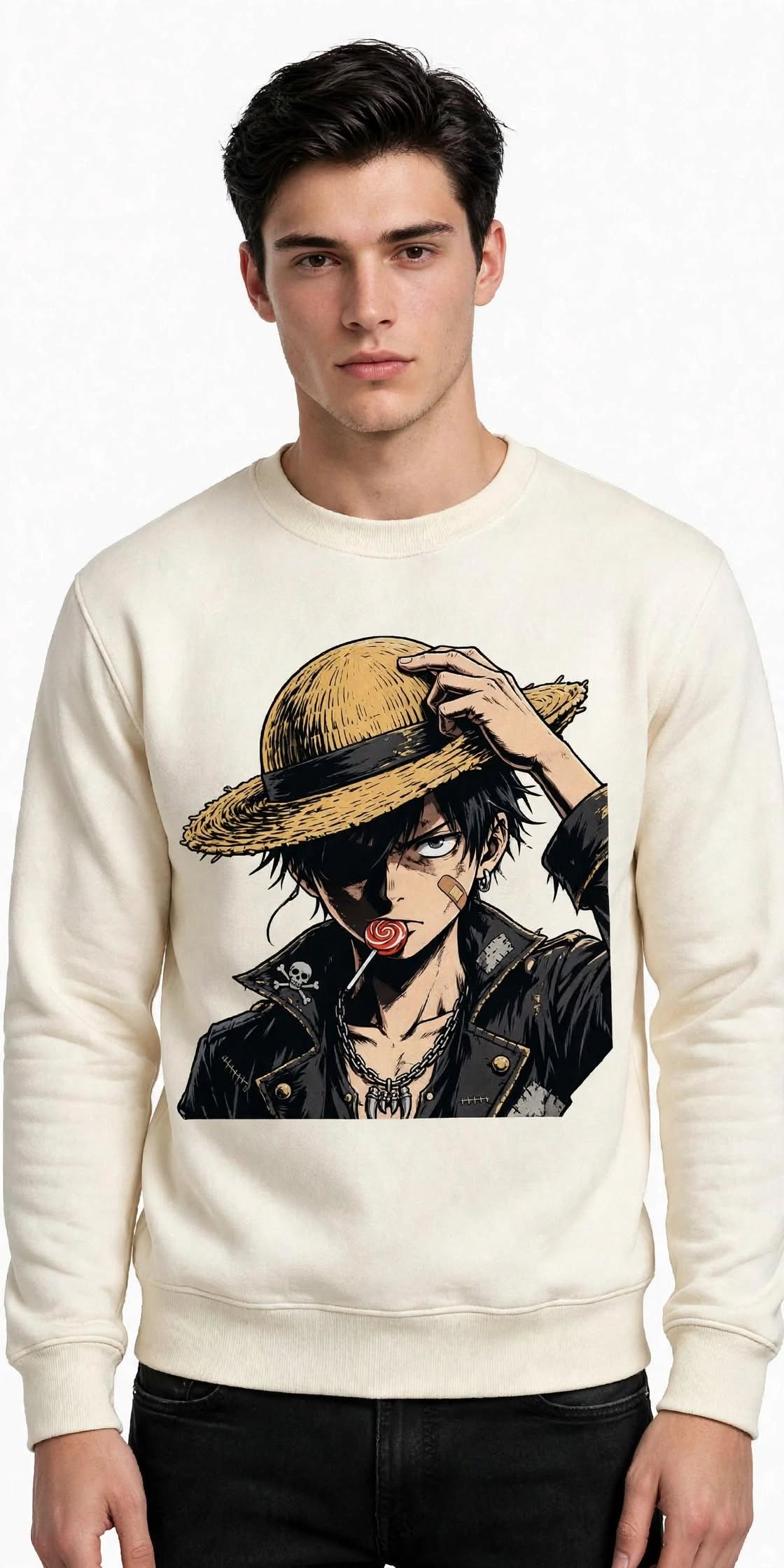 Hat Design Graphic Sweatshirt | 350 GSM | 100% Cotton