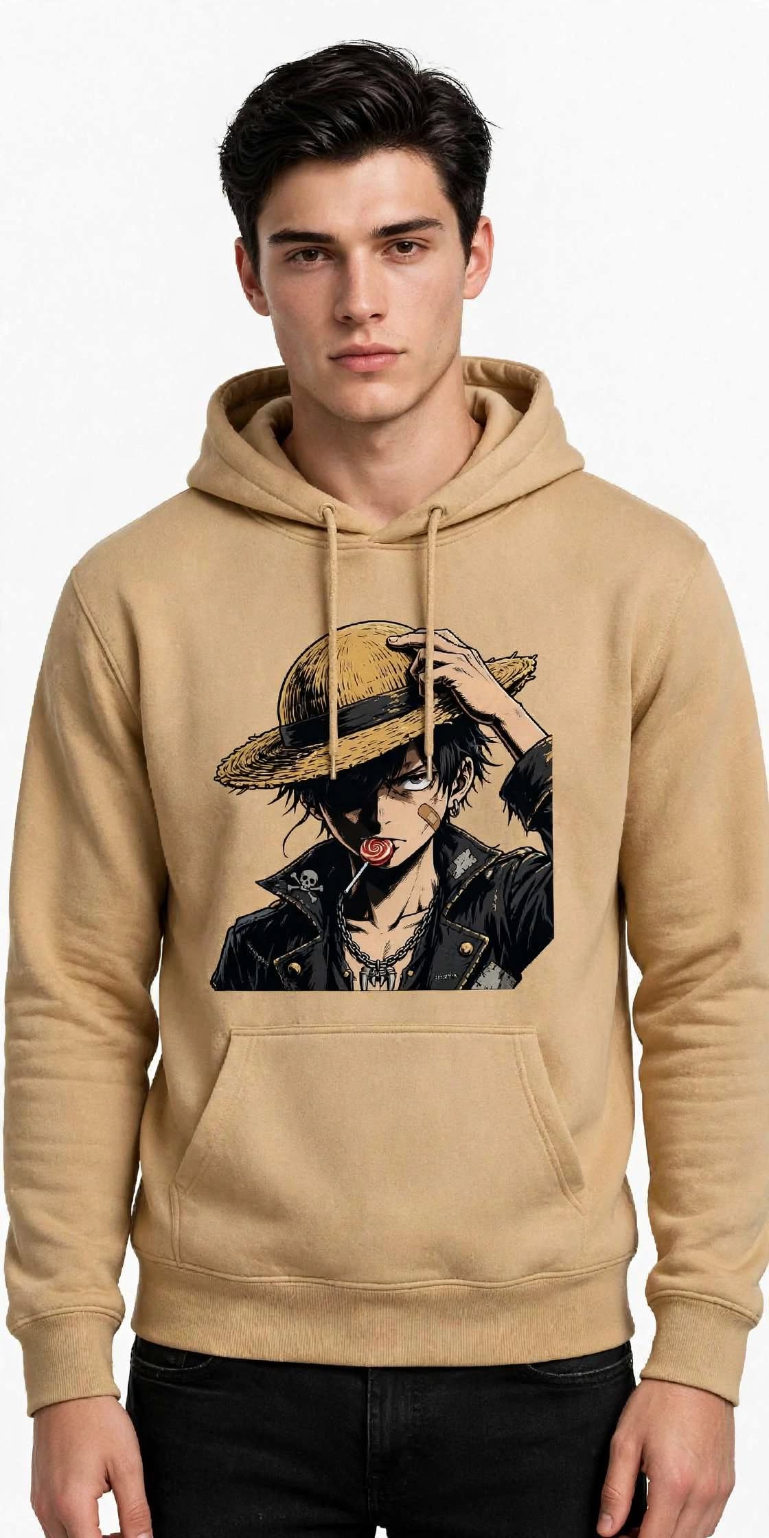 Straw Hat Anime Graphic Hoodie | 350 GSM | 100% Cotton