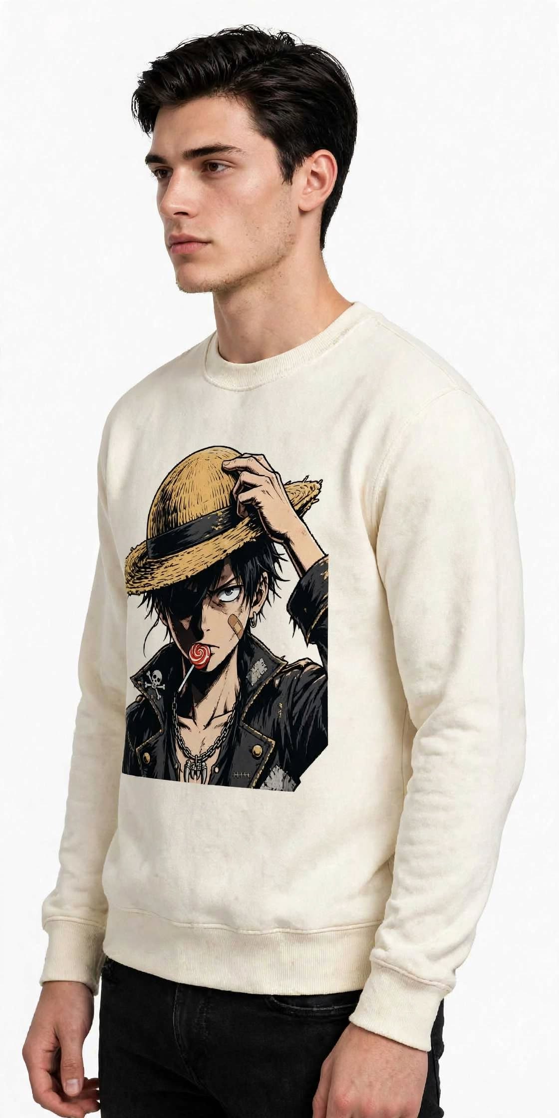 Hat Design Graphic Sweatshirt | 350 GSM | 100% Cotton
