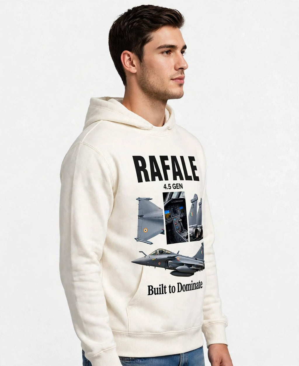 Rafale Graphic Hoodie | 350 GSM | 100% Cotton