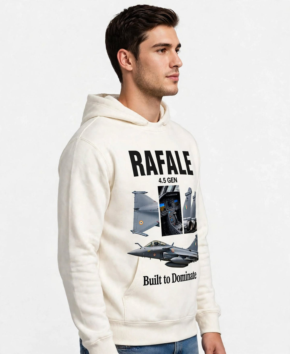 Rafale Graphic Hoodie | 350 GSM | 100% Cotton