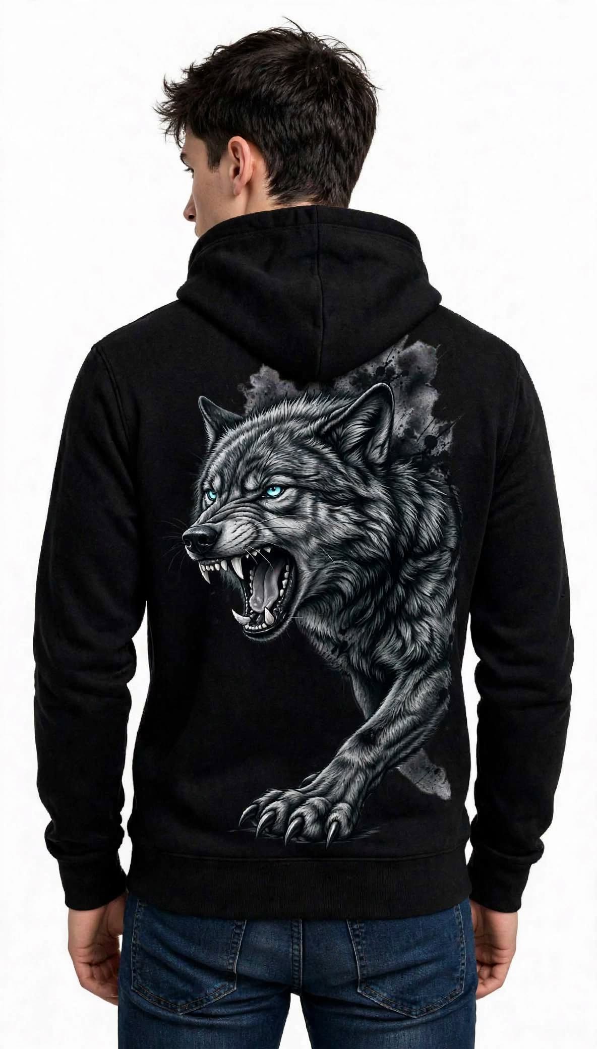 Wolf Graphic Hoodie | 350 GSM | 100% Cotton