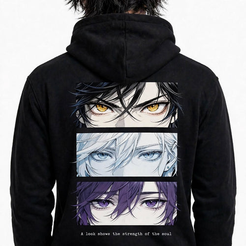 A Look Shows the Strength of the Soul Graphic Hoodie | 350 GSM | 100% Cotton