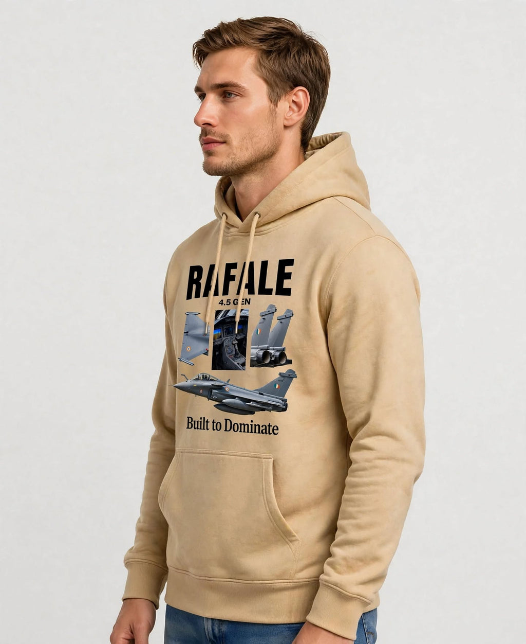 Rafale Graphic Hoodie | 350 GSM | 100% Cotton