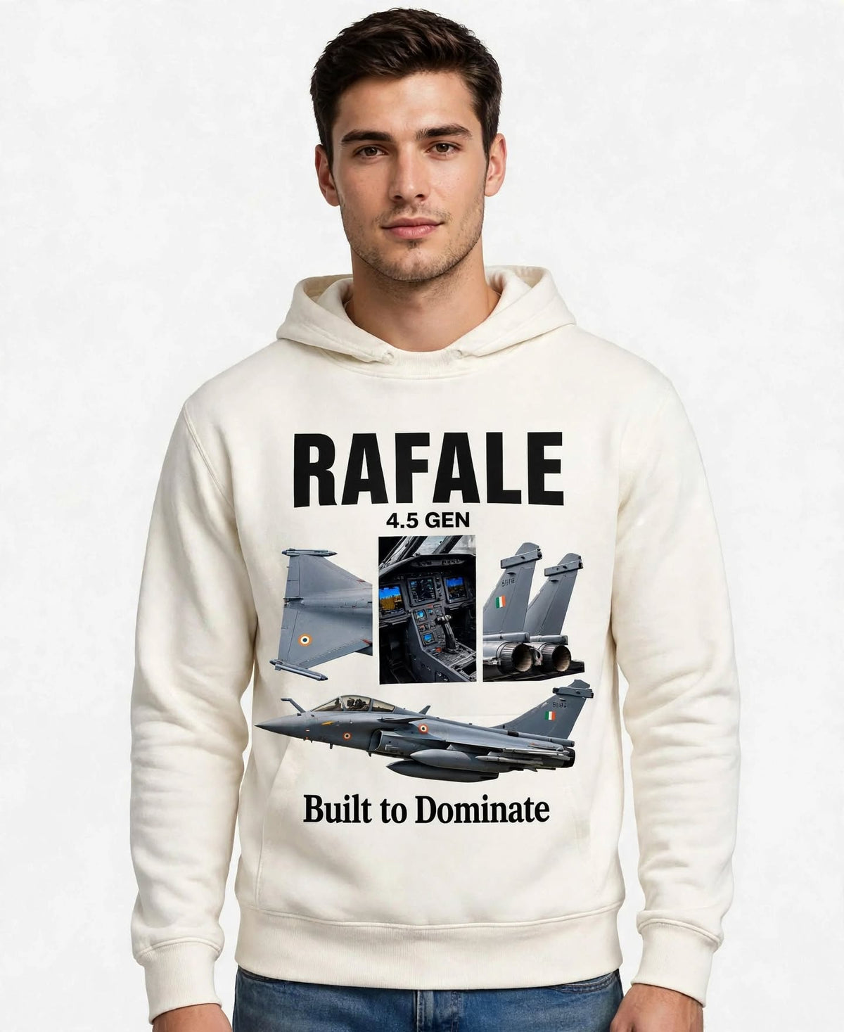 Rafale Graphic Hoodie | 350 GSM | 100% Cotton