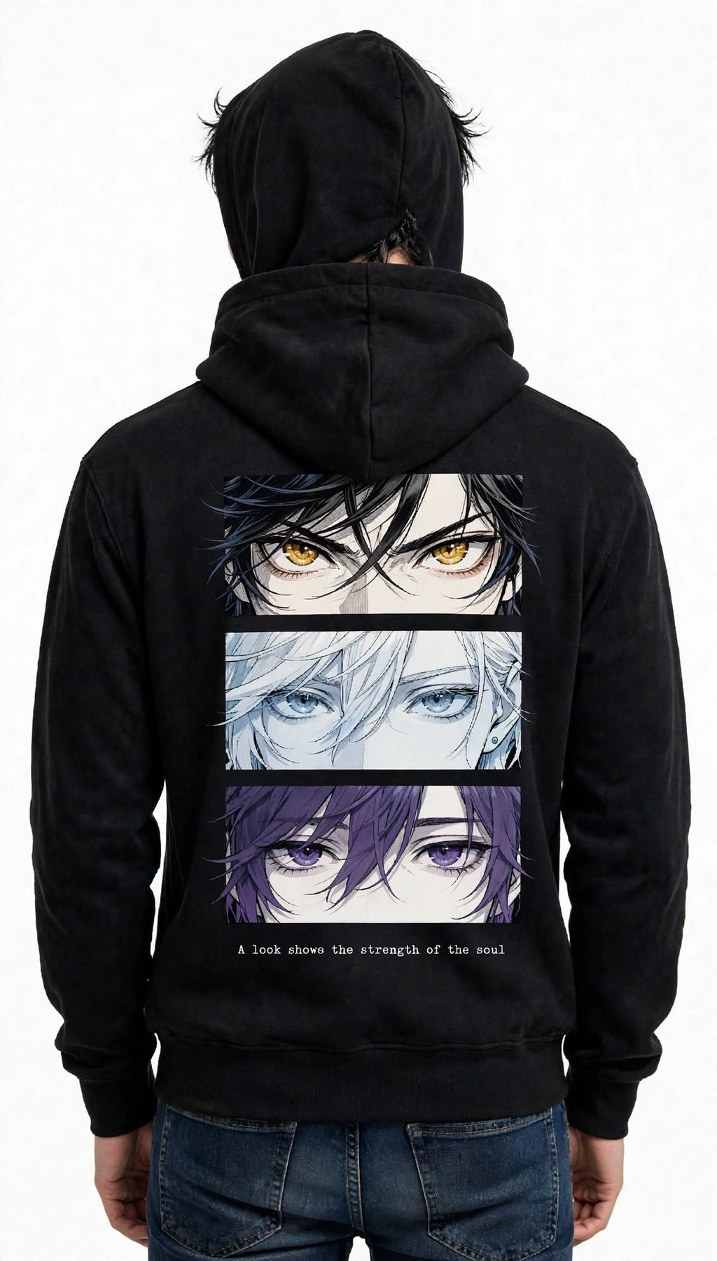 A Look Shows the Strength of the Soul Graphic Hoodie | 350 GSM | 100% Cotton