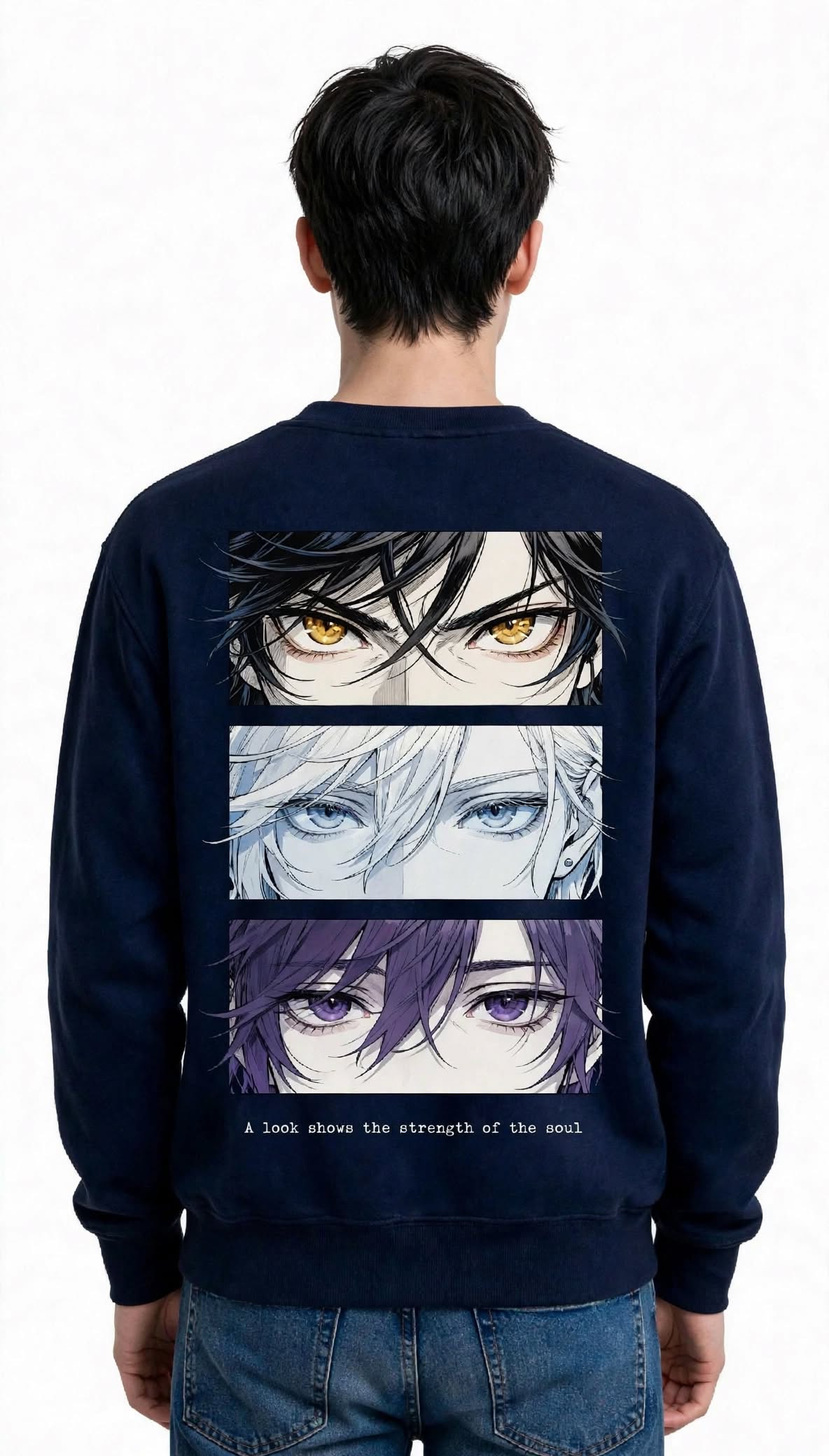 A Look Shows the Strength of the Soul Graphic Sweatshirt | 350 GSM | 100% Cotton
