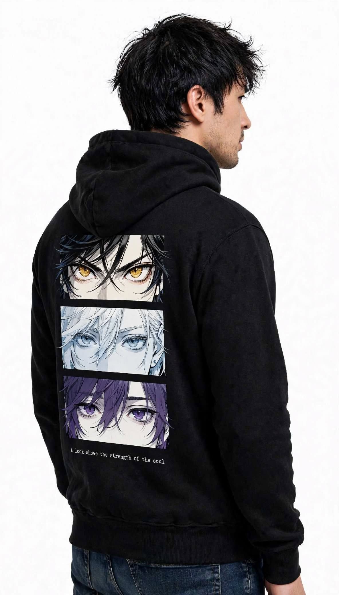 A Look Shows the Strength of the Soul Graphic Hoodie | 350 GSM | 100% Cotton