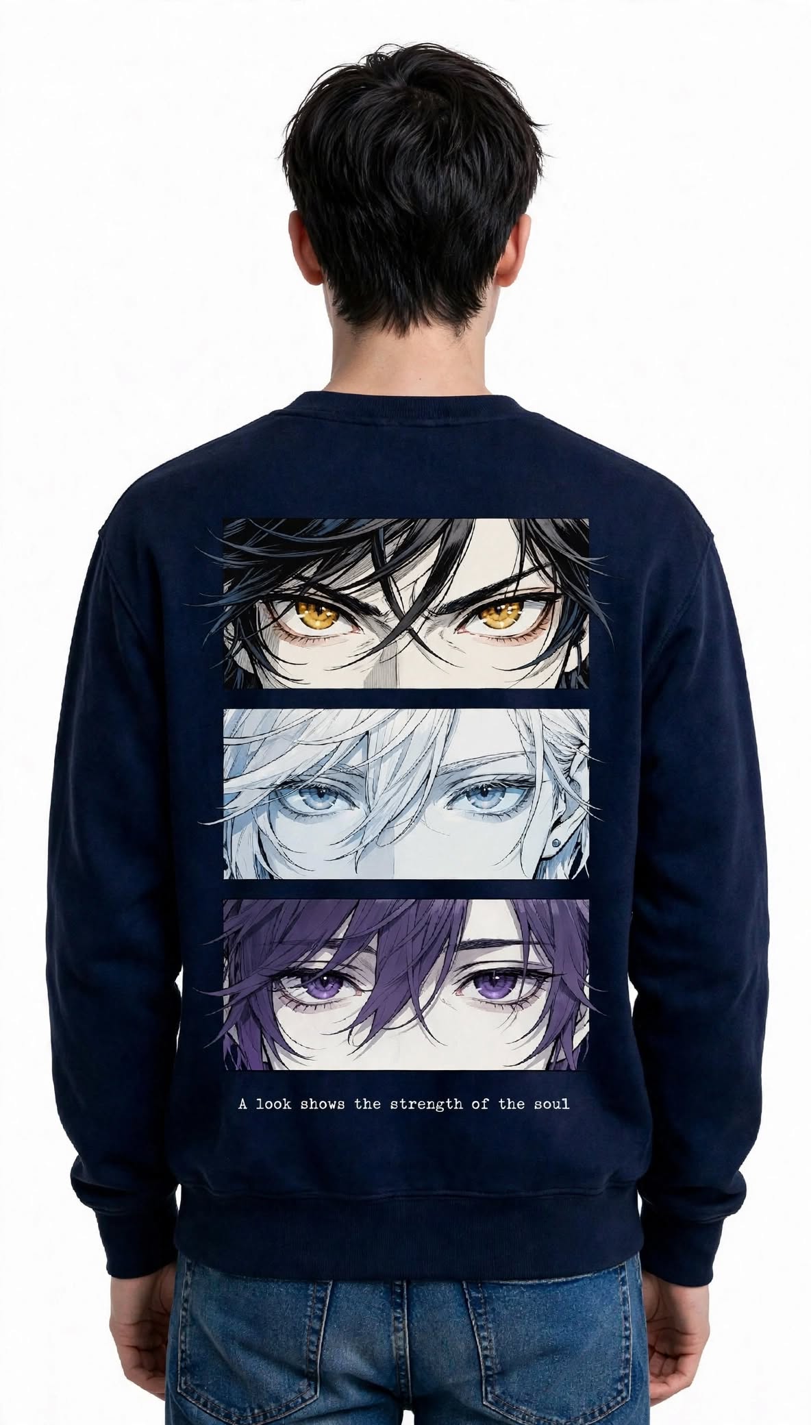 A Look Shows the Strength of the Soul Graphic Sweatshirt | 350 GSM | 100% Cotton