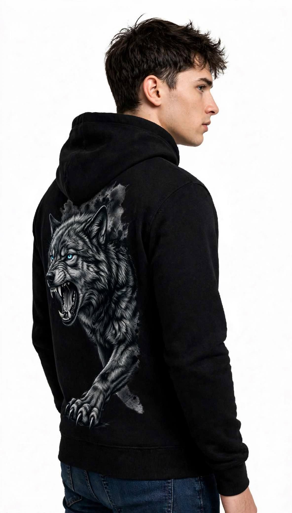 Wolf Graphic Hoodie | 350 GSM | 100% Cotton
