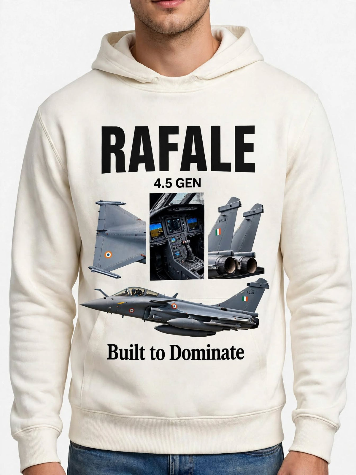 Rafale Graphic Hoodie | 350 GSM | 100% Cotton