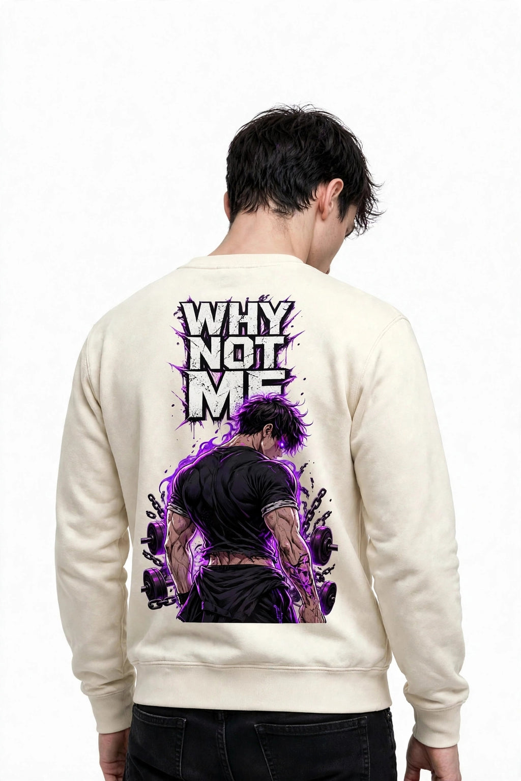 Why Not Me Graphic Sweatshirt | 350 GSM | 100% Cotton