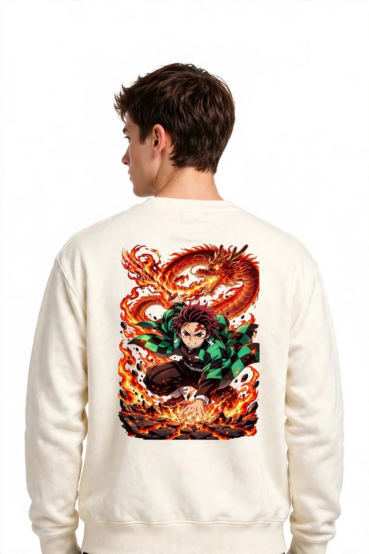 Fire Graphic Sweatshirt | 350 GSM | 100% Cotton