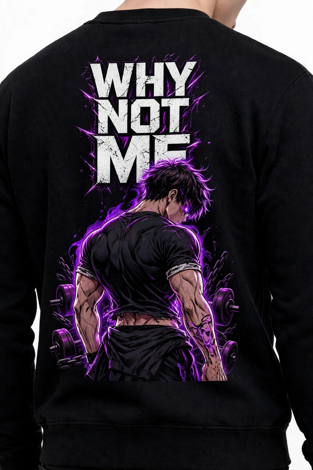 Why Not Me Graphic Sweatshirt | 350 GSM | 100% Cotton