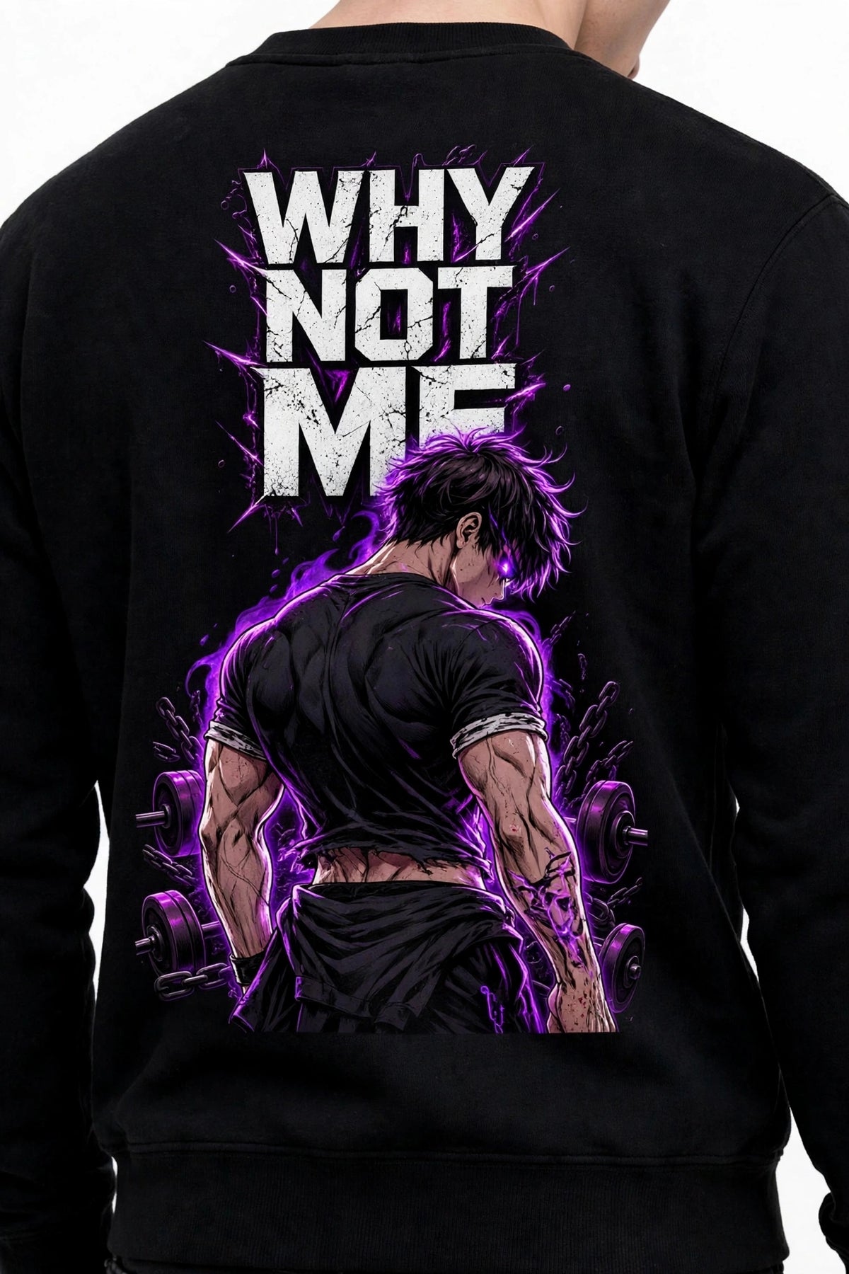 Why Not Me Graphic Sweatshirt | 350 GSM | 100% Cotton