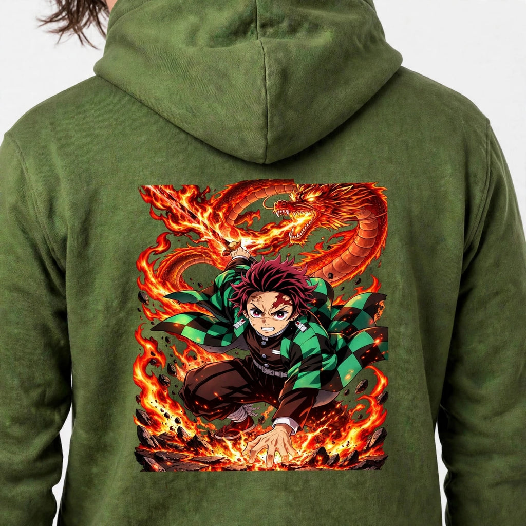 Fire Graphic Hoodie | 350 GSM | 100% Cotton