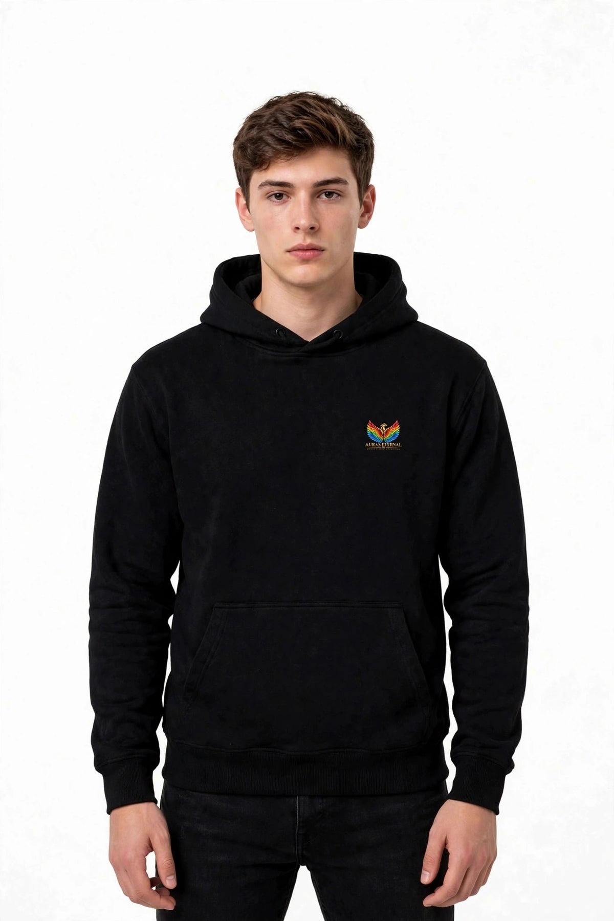 Aura Festival Embroidered Logo Hoodie | 350 GSM | 100% Cotton