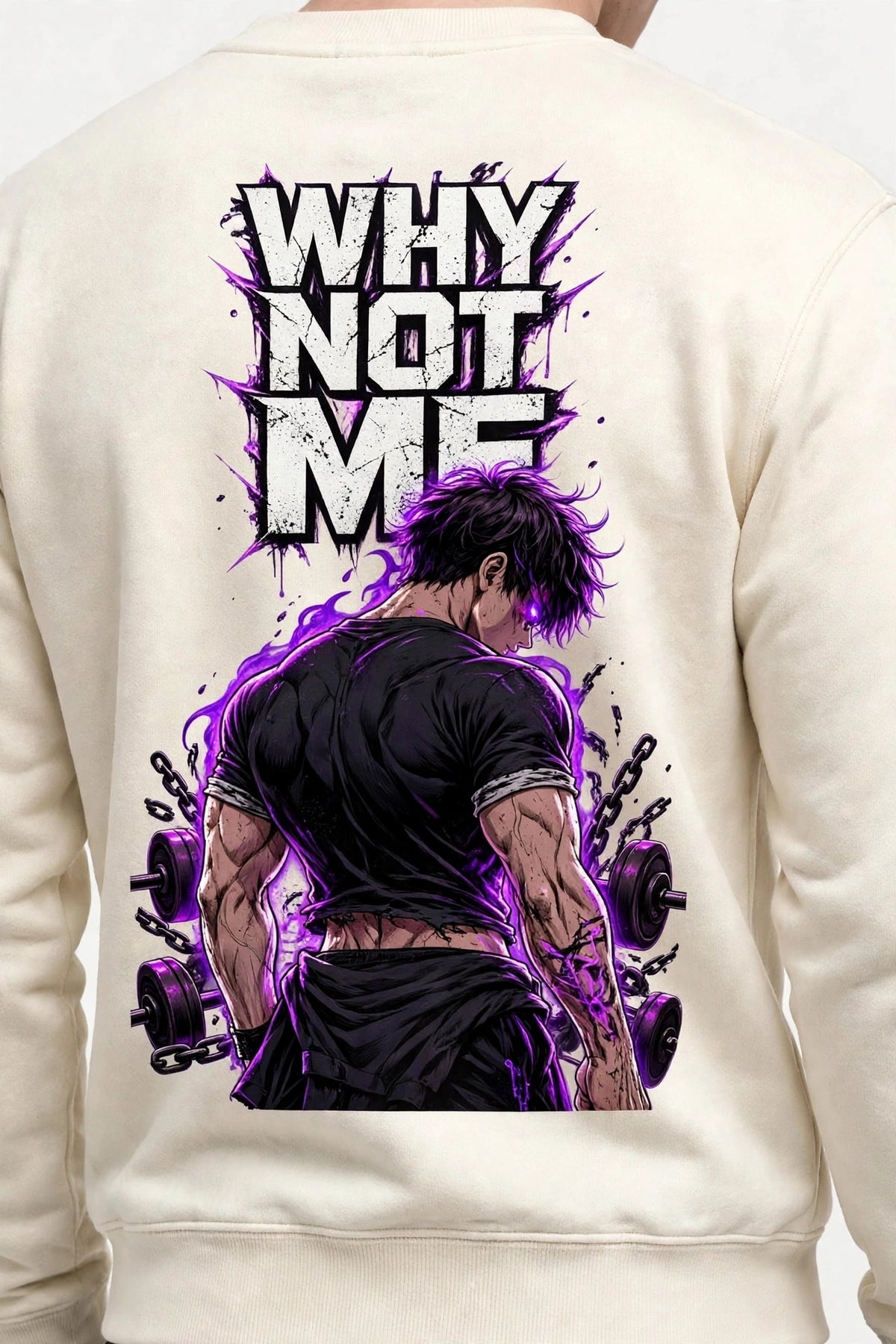 Why Not Me Graphic Sweatshirt | 350 GSM | 100% Cotton