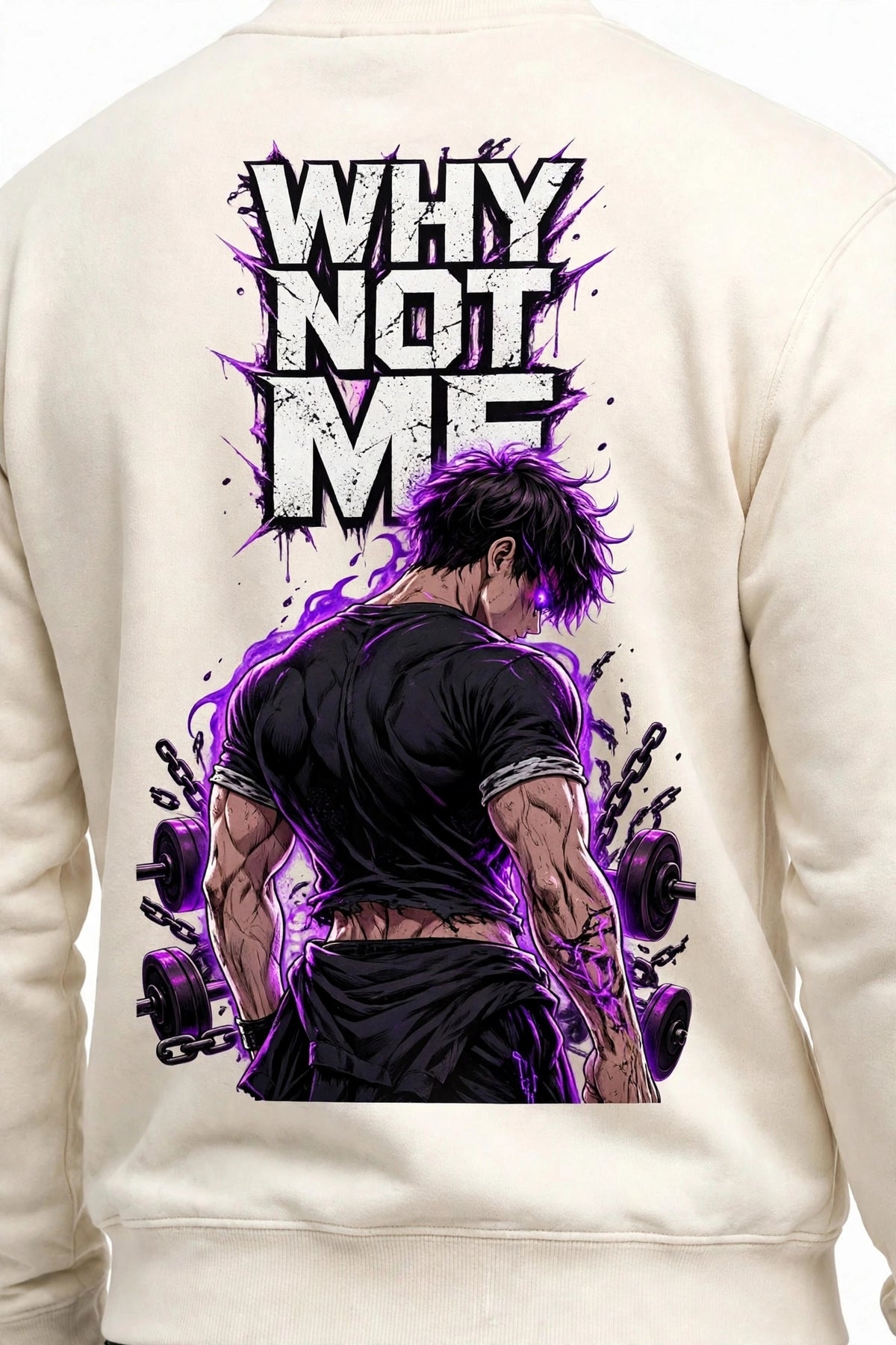 Why Not Me Graphic Sweatshirt | 350 GSM | 100% Cotton