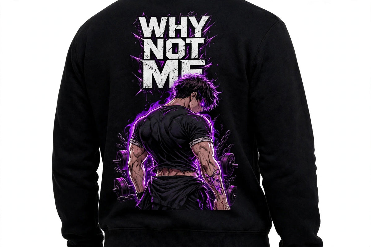 Why Not Me Graphic Sweatshirt | 350 GSM | 100% Cotton