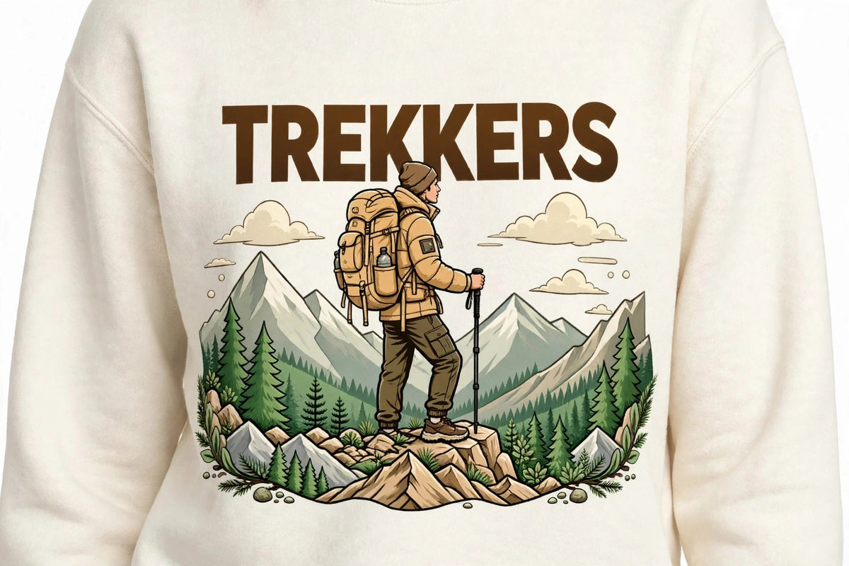 Trekkers Graphic Sweatshirt | 350 GSM | 100% Cotton