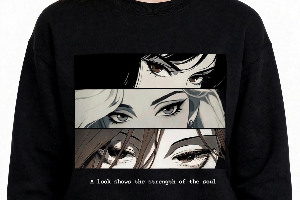 Girl Eyes Graphic Sweatshirt | 350 GSM | 100% Cotton
