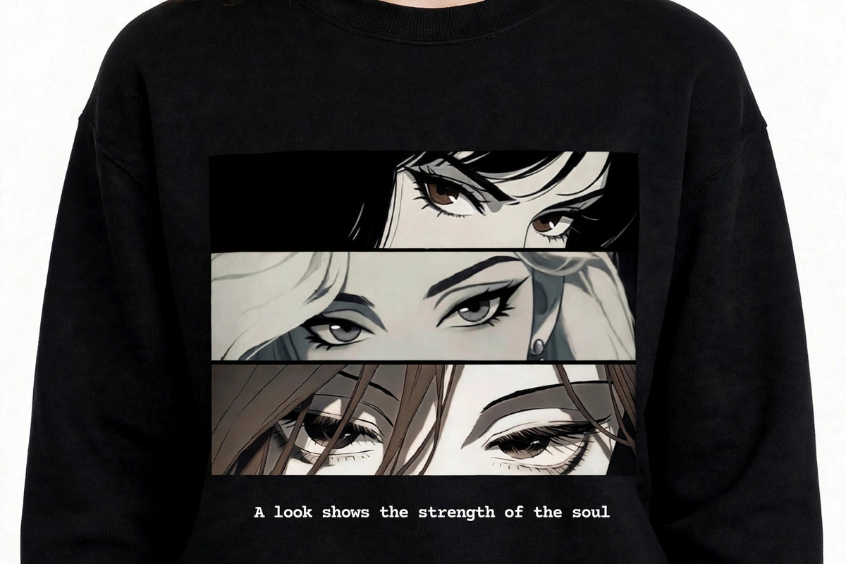 Girl Eyes Graphic Sweatshirt | 350 GSM | 100% Cotton
