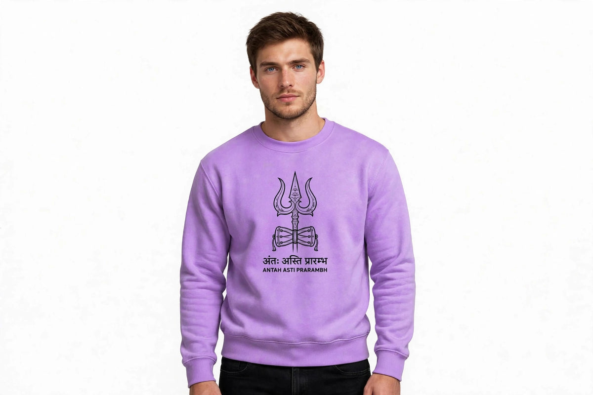 Shiv Trishul Graphic Sweatshirt | 350 GSM | 100% Cotton