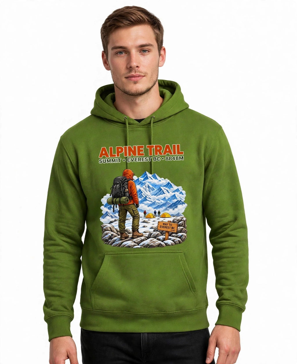 Alpine Trail Graphic Hoodie | 350 GSM | 100% Cotton