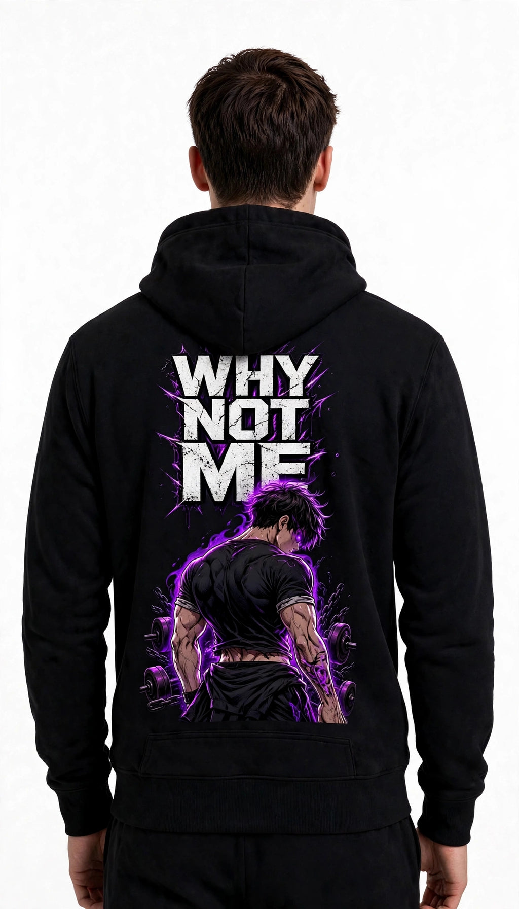 Why Not Me Anime Graphic Hoodie | 350 GSM | 100% Cotton