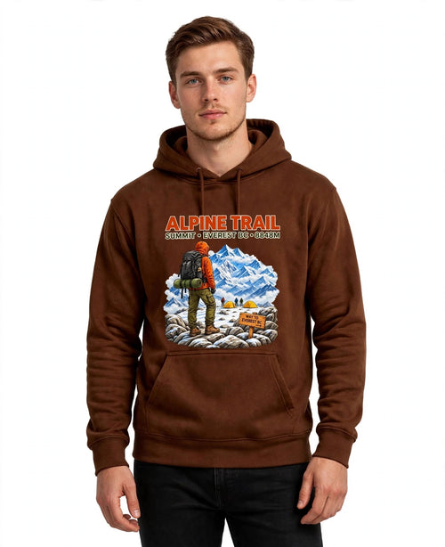 Alpine Trail Graphic Hoodie | 350 GSM | 100% Cotton
